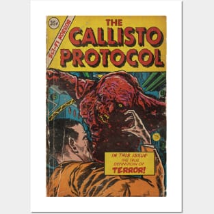Callisto Protocol vintage comic fan art Posters and Art